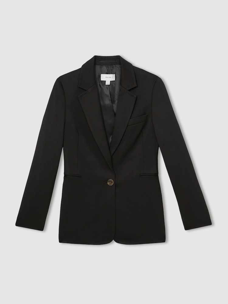 Reiss Black Oe Amber Single-Breasted Suit Jacket - Image 2 of 6