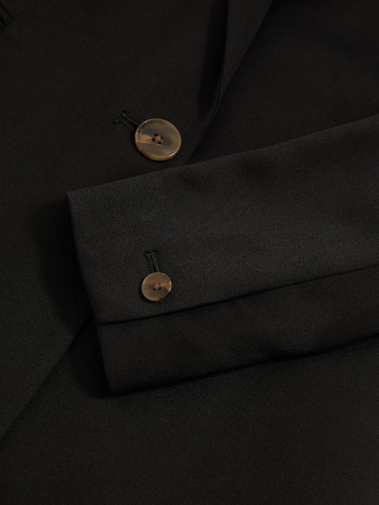 Reiss Black Oe Amber Single-Breasted Suit Jacket - Image 6 of 6