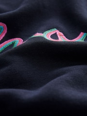 Navy Blue Amour Rainbow Graphic Slogan Sweatshirt - Image 7 of 7