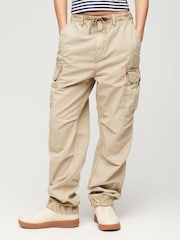 Marrón - Superdry Lightweight Beach Cargo Trousers - Imagen 1 de 7