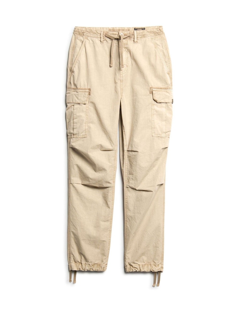 Superdry Brown Lightweight Beach Cargo Trousers - Image 5 of 7
