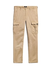 Superdry Brown Mid Rise Slim Cargo Utility 100% Cotton Trousers - Image 5 of 7