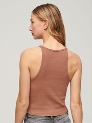 Superdry Brown Essential Branded Cami Top - Image 2 of 5