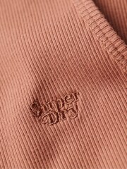 Superdry Brown Essential Branded Cami Top - Image 5 of 5
