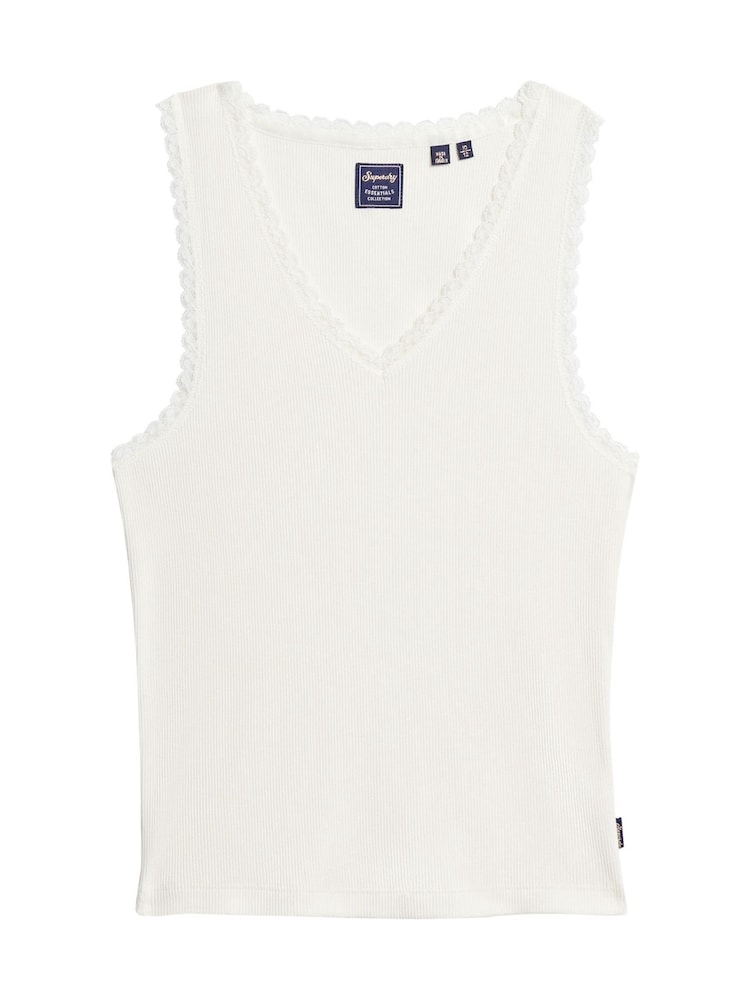 Maiou cu decorații Superdry Vintage Dantelă - Image 4 of 6