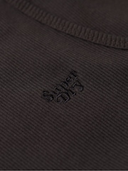 Superdry Bison Black Essential Branded Cami Top - Image 6 of 6