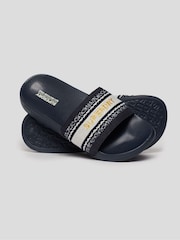 Superdry Navy Webbing Vegan Pool Sandals - Image 2 of 4