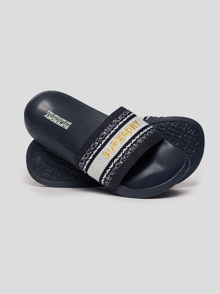 Superdry Navy Webbing Vegan Pool Sandals - Image 2 of 4