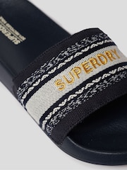 Superdry Navy Webbing Vegan Pool Sandals - Image 3 of 4