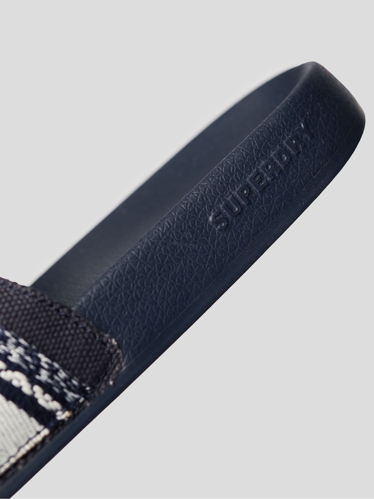 Superdry Navy Webbing Vegan Pool Sandals - Image 4 of 4