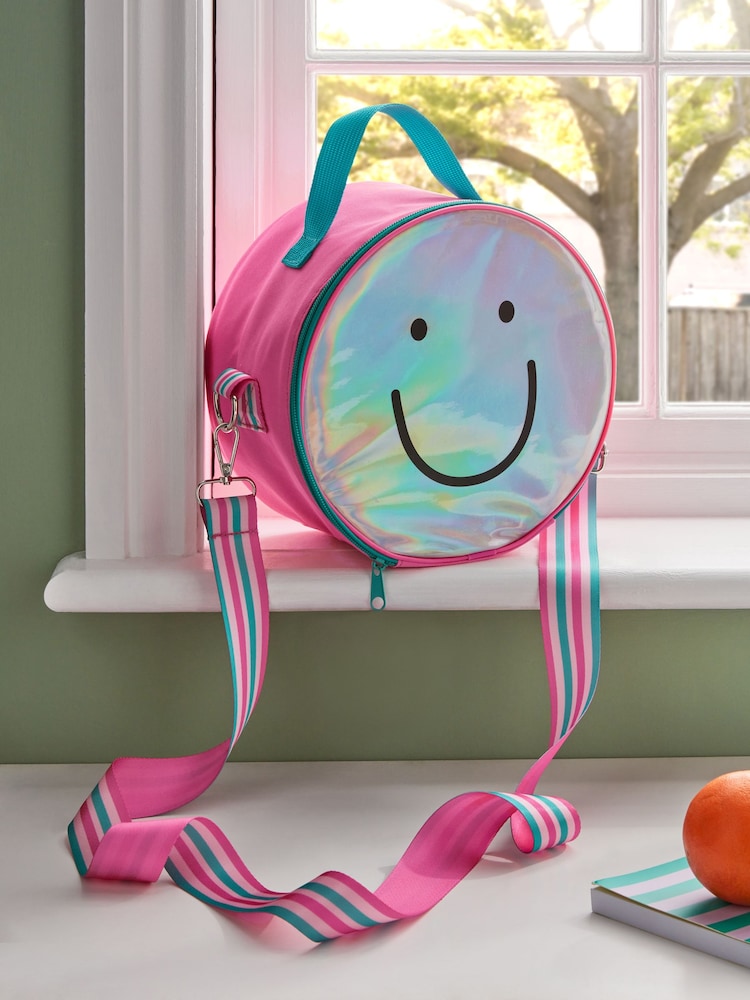 Pink Smiley Faces Lunch Bag - Image 1 of 4