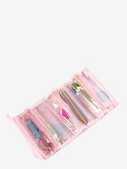 Pink Smiley Faces Filled Fold Up Pencil Case - Image 5 of 5