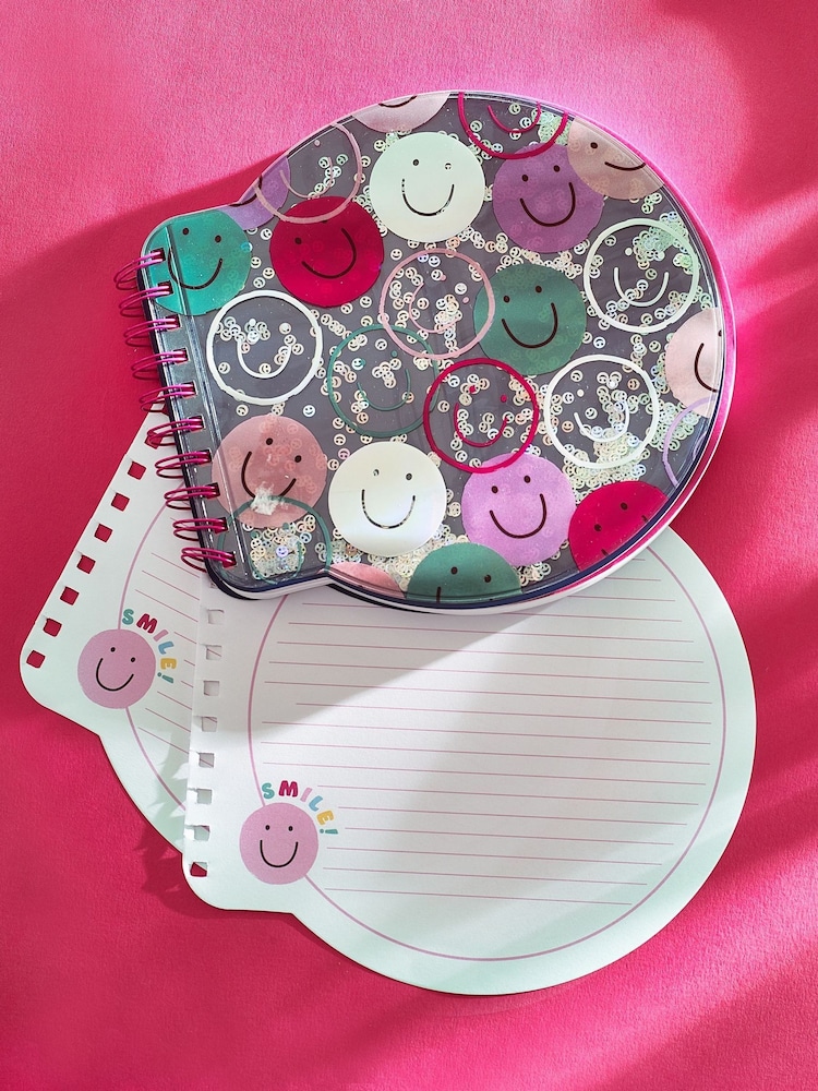 Pink Smiley Faces A5 Lined Notebook - Image 2 of 8