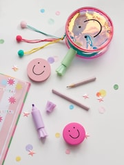 Pink Smiley Faces Mini Stationery Set - Image 2 of 5