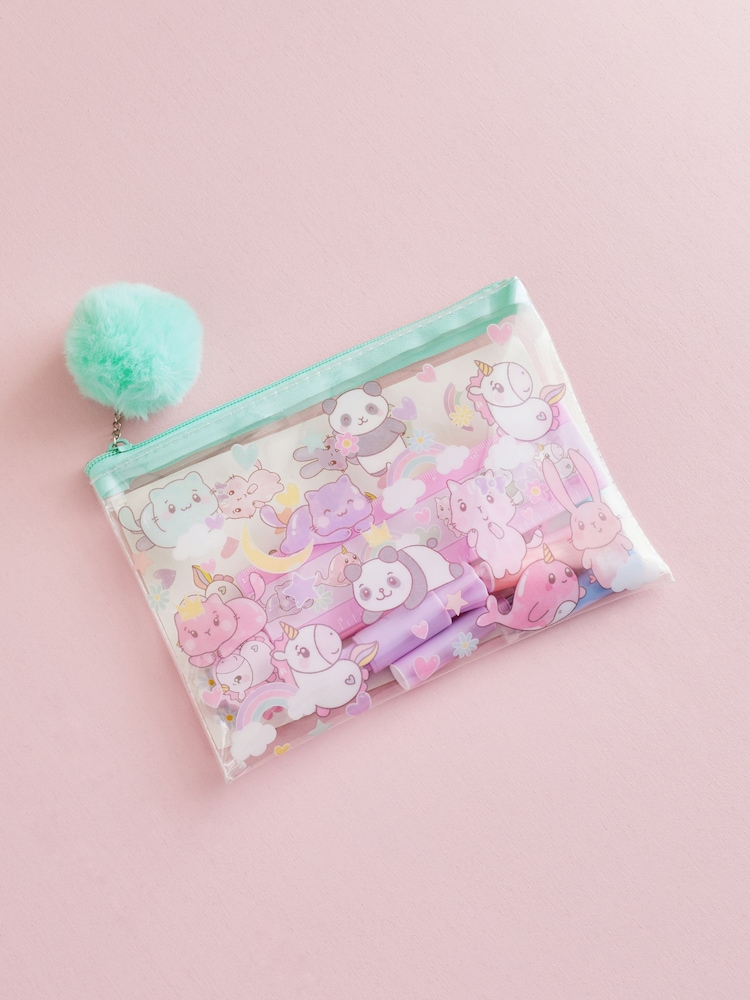 Lilac Purple Kawaii Unicorn Stationery Set - Image 1 of 5