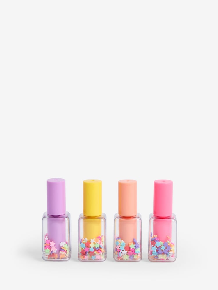 Set of 4 Rainbow Nail Varnish Shaped Highlighter Pens 4 Pack - Image 3 of 5