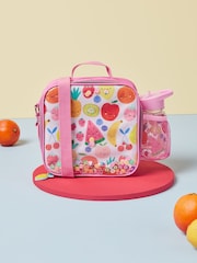 Pink Fruit Print Lunch Bag and Water Bottle Set - Image 3 of 6