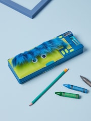 Green Dinosaur Furry Pop Out Pencil Case - Image 1 of 5