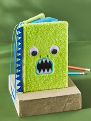 Green Dinosaur Furry A5 Notebook - Image 1 of 3