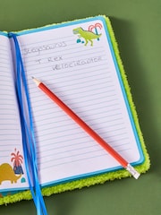 Green Dinosaur Furry A5 Notebook - Image 2 of 3