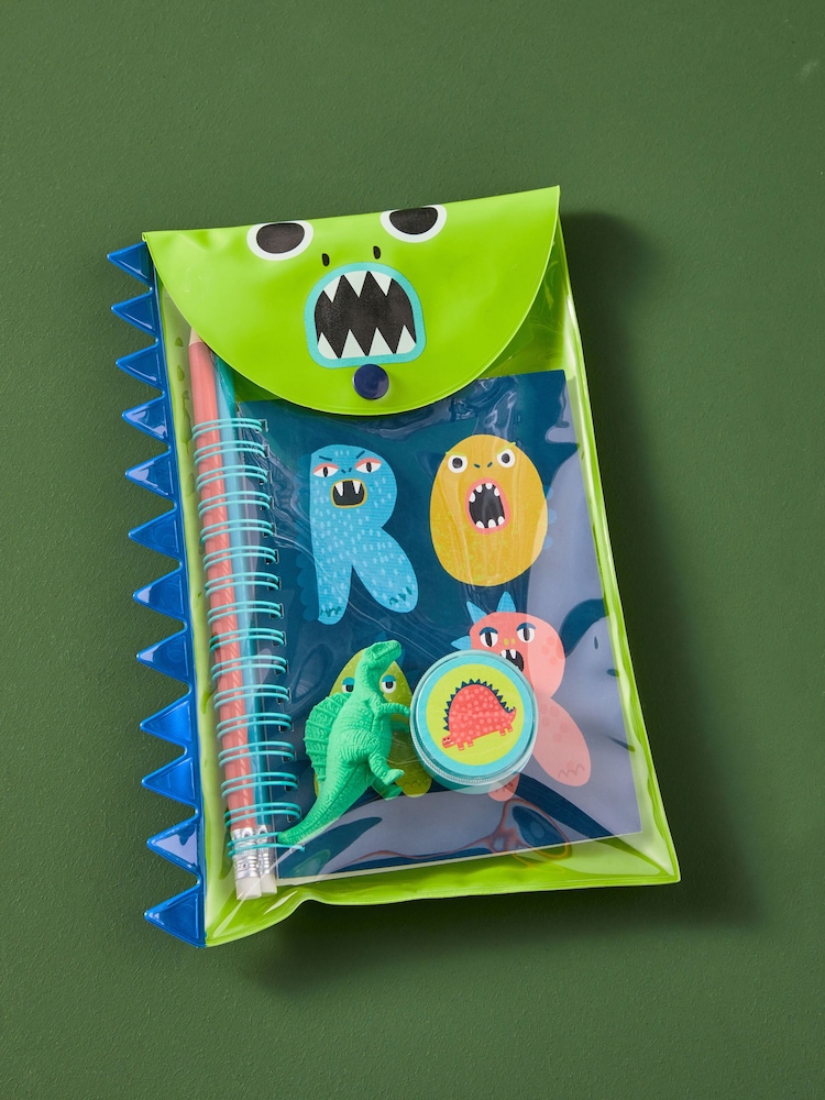 Green Dinosaur Stationery Set - Image 1 of 4