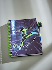 Blue Navy Football Fixtures A4 Notebook - Image 1 of 3