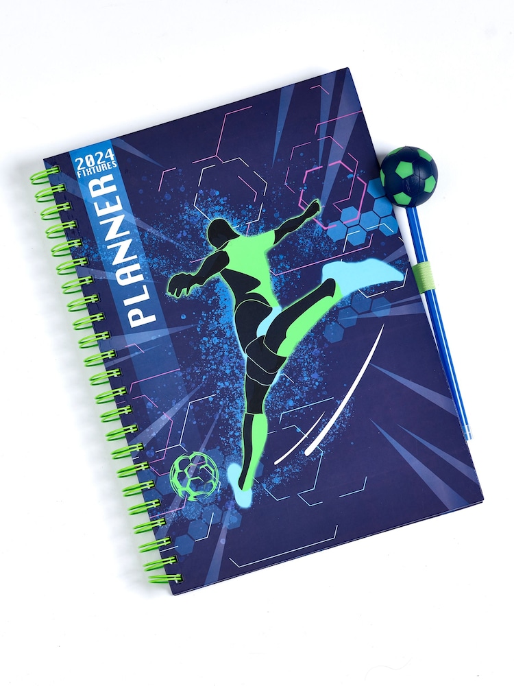 Blue Navy Football Fixtures A4 Notebook - Image 3 of 3