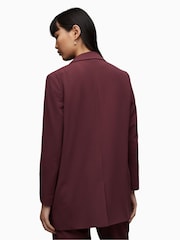 AllSaints Brown Pink Aleida Tri Blazer - Image 2 of 6