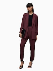 AllSaints Brown Pink Aleida Tri Blazer - Image 3 of 6