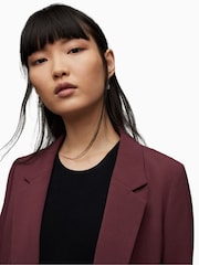 AllSaints Brown Pink Aleida Tri Blazer - Image 5 of 6