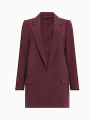 AllSaints Brown Pink Aleida Tri Blazer - Image 6 of 6