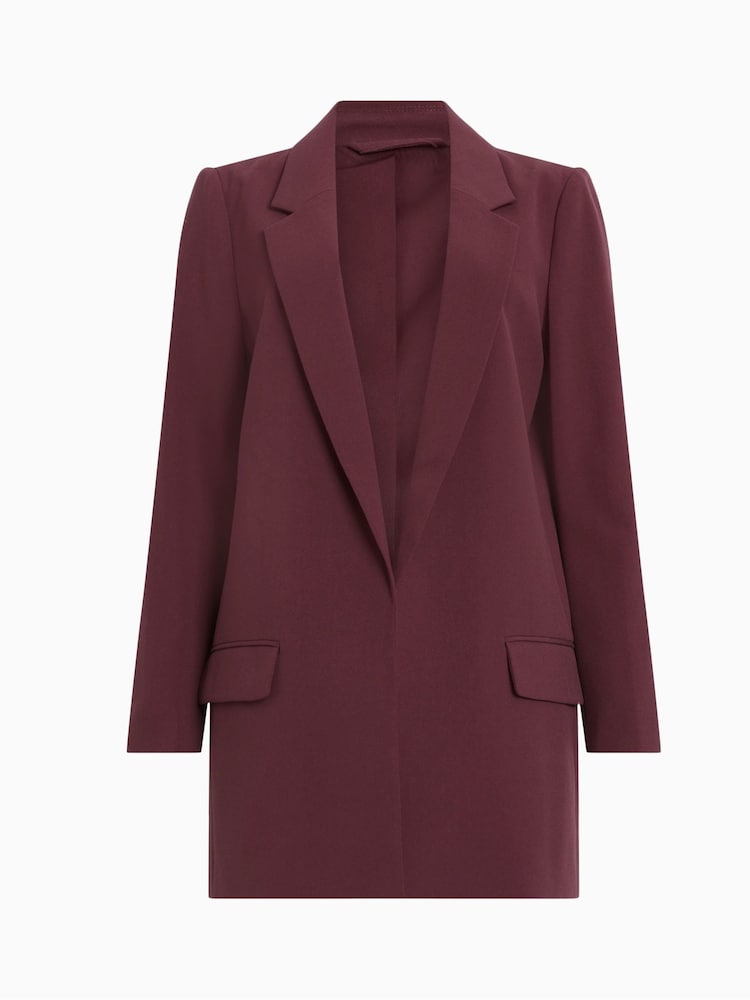 AllSaints Brown Pink Aleida Tri Blazer - Image 6 of 6