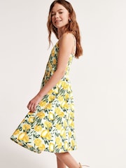 Abercrombie & Fitch Yellow Lemon Print Maxi Dress - Image 1 of 6