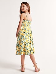 Abercrombie & Fitch Yellow Lemon Print Maxi Dress - Image 2 of 6