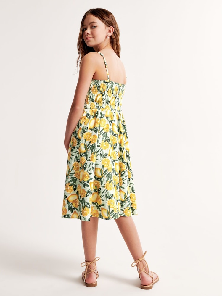Abercrombie & Fitch Yellow Lemon Print Maxi Dress - Image 2 of 6
