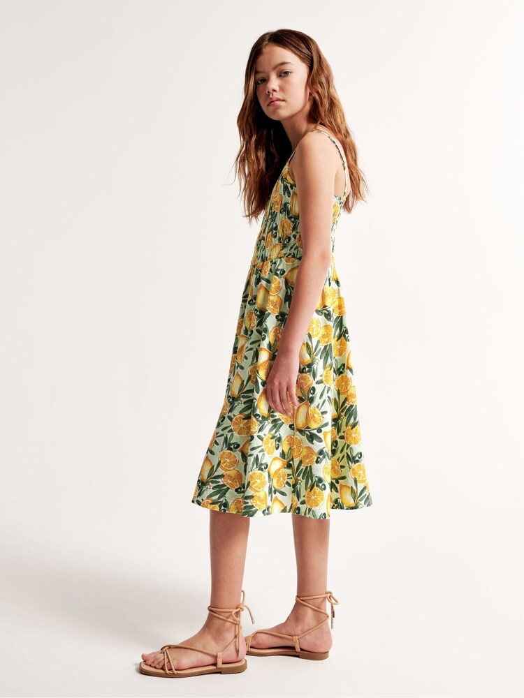 Abercrombie & Fitch Yellow Lemon Print Maxi Dress - Image 5 of 6