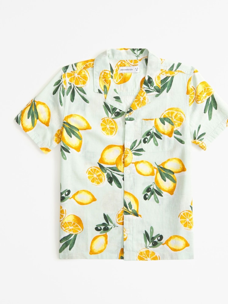 Abercrombie & Fitch Short Sleeve Resort Shirt - Image 1 of 1 Abercrombie & Fitch Short Sleeve Resort Shirt - Image 1 of 1