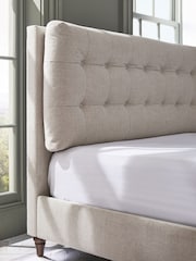 Tweedy Plain Light Natural Fairford Upholstered Ottoman Storage Bed Frame - Image 1 of 7