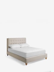 Tweedy Plain Light Natural Fairford Upholstered Ottoman Storage Bed Frame - Image 5 of 7
