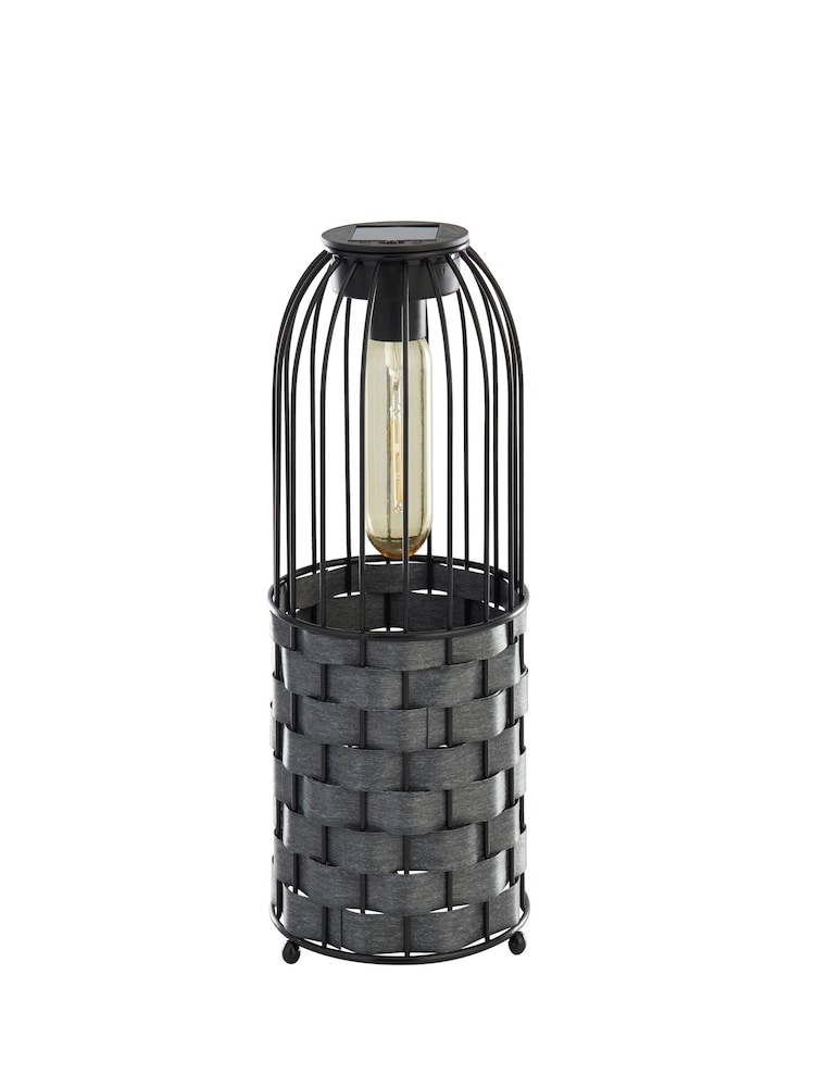 Searchlight Black Primrose Solar Outdoor Lantern - Image 2 of 3