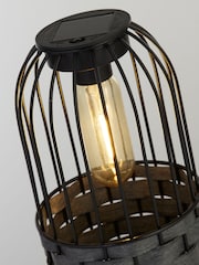 Searchlight Black Primrose Solar Outdoor Lantern - Image 3 of 3