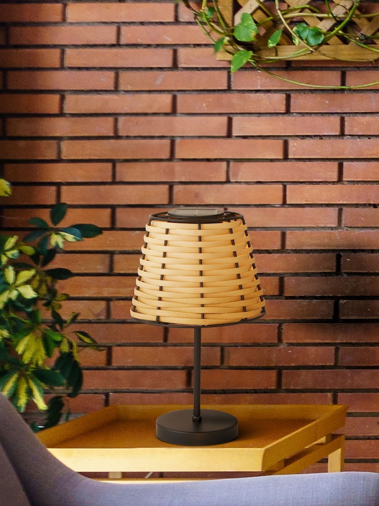 Searchlight Black Dittany Solar Lamp - Image 1 of 4