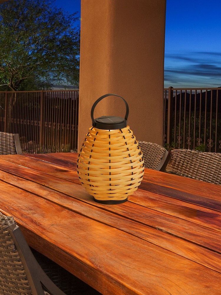 Searchlight Black Dittany Solar Outdoor Lantern - Image 1 of 4