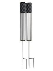 Searchlight White Rosa Solar Stake Lights - Image 2 of 4