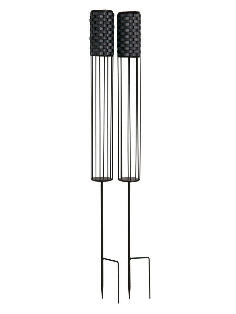 Searchlight White Rosa Solar Stake Lights - Image 2 of 4