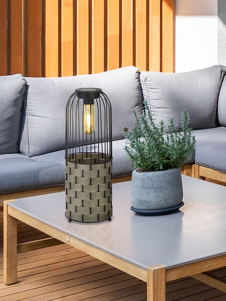 Searchlight Black Primrose Solar Lantern - Image 1 of 4