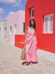 Pink Maxi Summer Dress - Image 1 of 7
