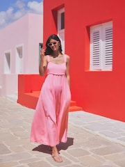 Pink Maxi Summer Dress - Image 2 of 7