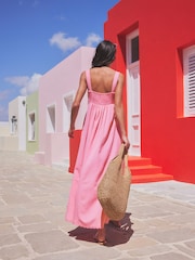 Pink Maxi Summer Dress - Image 3 of 7