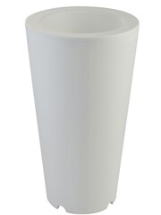 Searchlight White Peppermint Solar Outdoor Flower Pot - Image 2 of 3